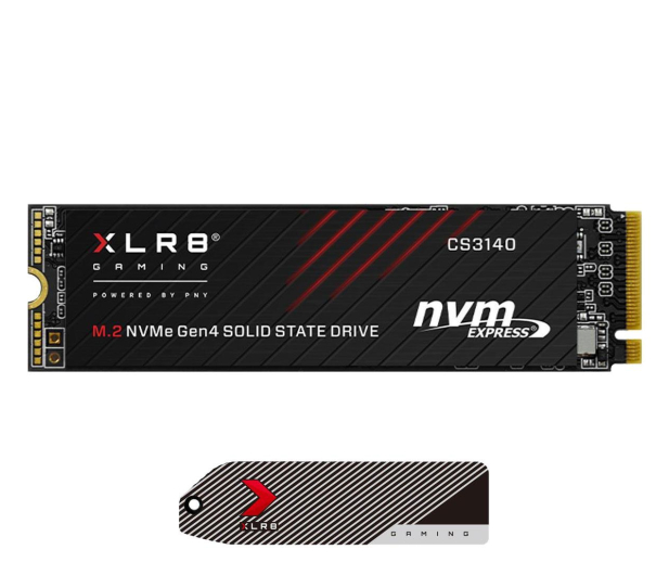 PNY 1TB M.2 PCIe Gen4 NVMe XLR8 CS3140 Gaming Kit - 1054308 - zdjęcie